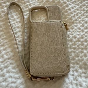 ZVE iPhone 14 Pro Max case wristlet with wallet and MagSafe compatible